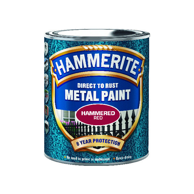 Hammerite Hammered färgburk för metallfärg utomhus